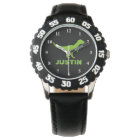 T rex dinosaur watch personalised with kids name