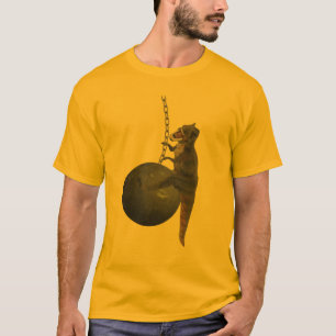 T-Rex Dinosaur Wrecking Ball T-Shirt