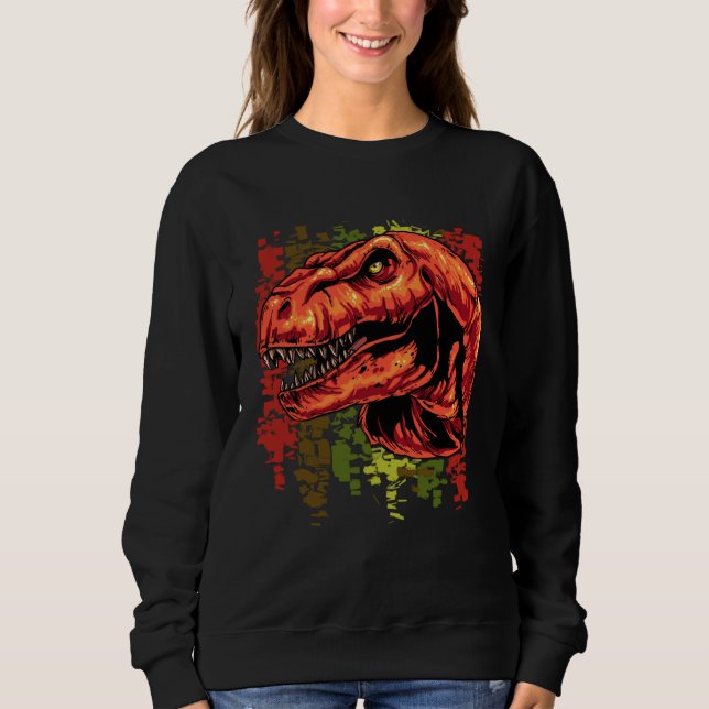 T Rex Dinosaurs Prehistoric Dinosaur Kids Or Adult Sweatshirt (Front)