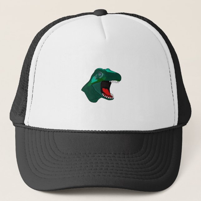 T Rex Dinossaur Trucker Hat (Front)