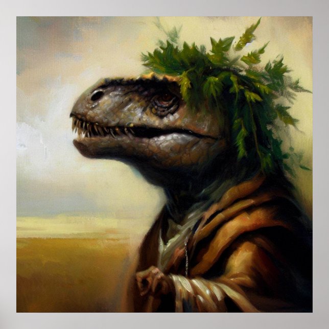 T Rex Druid Poster (Front)
