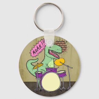T Rex Drums Key Ring