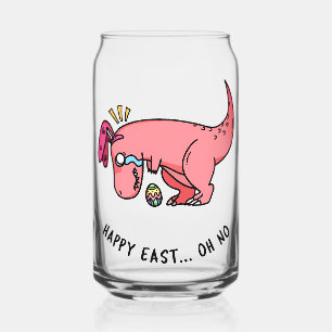 T-Rex Easter Struggle Can Glass