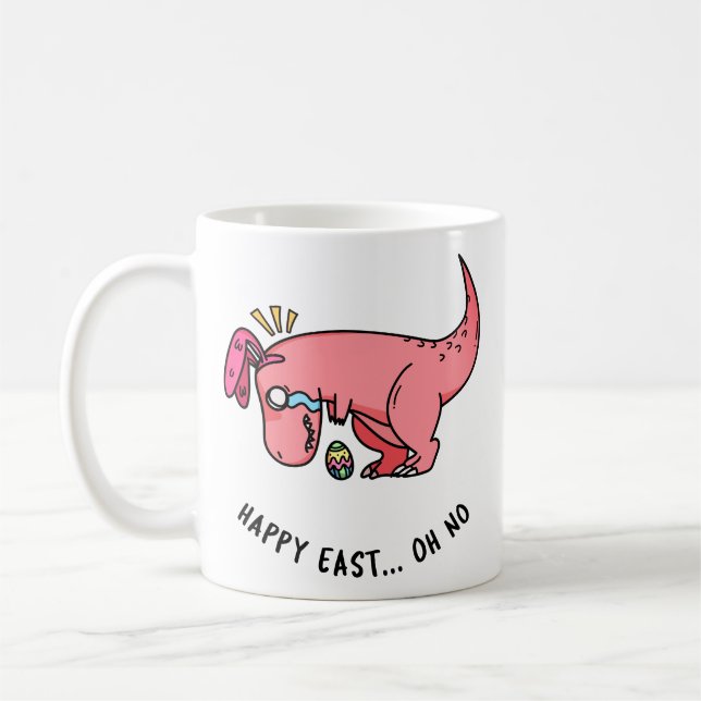 T-Rex Easter Struggle Mug (Left)