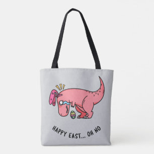 T-Rex Easter Struggle Tote Bag