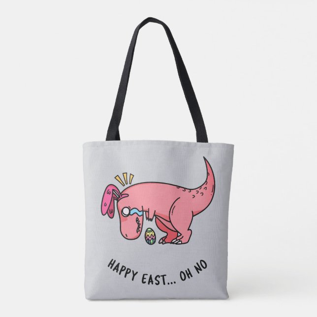 T-Rex Easter Struggle Tote Bag (Back)