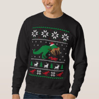 T Rex Eating Reindeer Funny Dinosaur Christmas Ugl