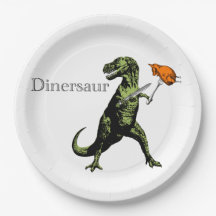 T-Rex eats chicken with knife & fork: A Dinersaur…