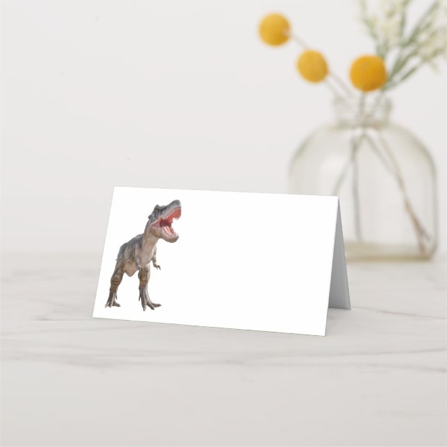 T Rex Folded Place Card (Front)