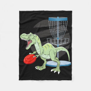 T Rex Frisbee Dinosaur Recreational Tosser Dino Di Fleece Blanket