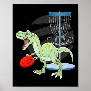 T Rex Frisbee Dinosaur Recreational Tosser Dino Di Poster