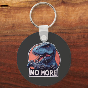 T-Rex Gamer No More Design Key Ring