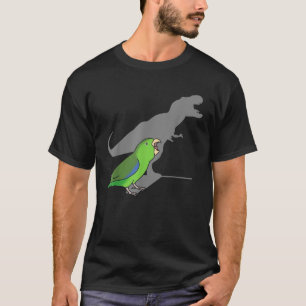 T rex Green Parrotlet Cute Parakeet Funny Parrot B T-Shirt