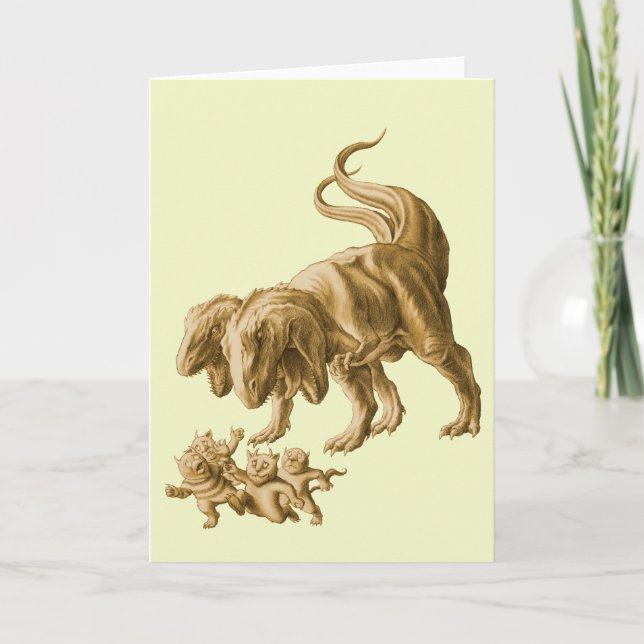 T.rex greeting card (Front)