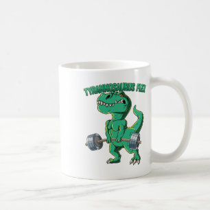 T-rex Gym Bodybuilding Tyrannosaurus Flex  Coffee Mug