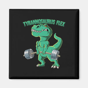 T-rex Gym Bodybuilding Tyrannosaurus Flex  Magnet