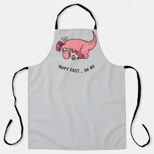 T-Rex Happy Easter Struggle Apron