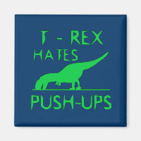 T REX HATES PUSHUPS Funny Dino Design