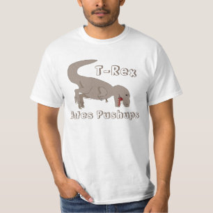 T-Rex Hates Pushups Gym Shirt