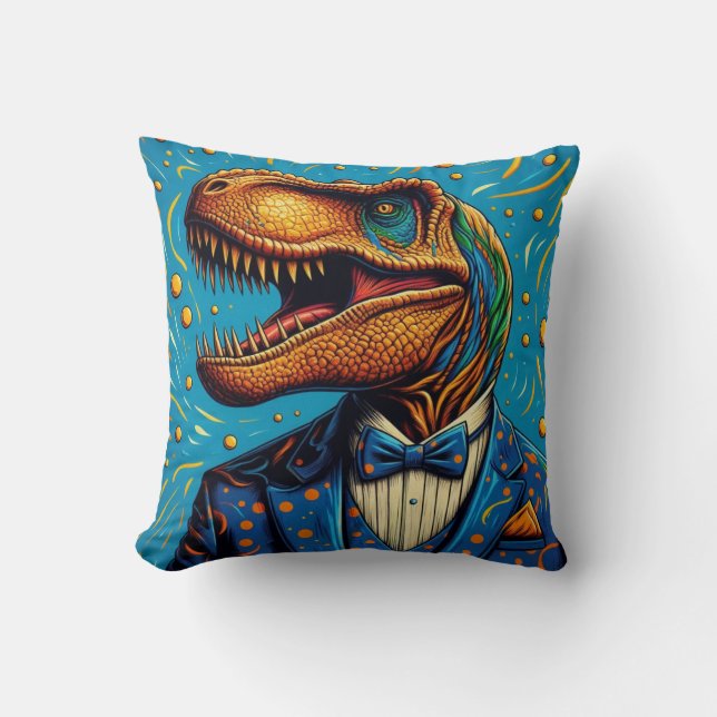 T-rex Image Coin Cushion (Front)