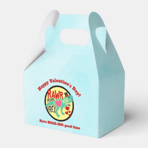 T-Rex in a Top Hat Rawr Means I Love You Funny Favour Box