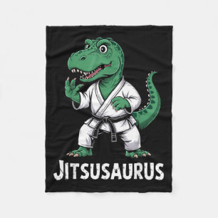 T Rex Jiu Jitsu Brazilian Funny For Men Women Boy Fleece Blanket