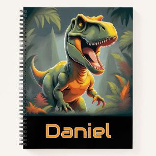 T-Rex Jurassic Dinosaur Spiral Notebook