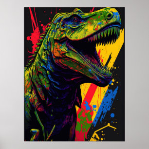  T Rex Jurassic  Poster