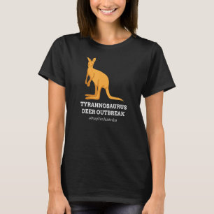 T Rex Kangaroo Tyrannosaurus Deer Australia Humour T-Shirt