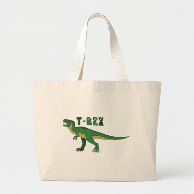 T-Rex Large Tote Bag (Front)