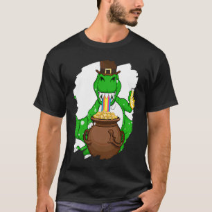 T Rex Leprechaun  St Patricks Day Tyrannosaurus Re T-Shirt
