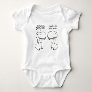 T-rex love baby bodysuit