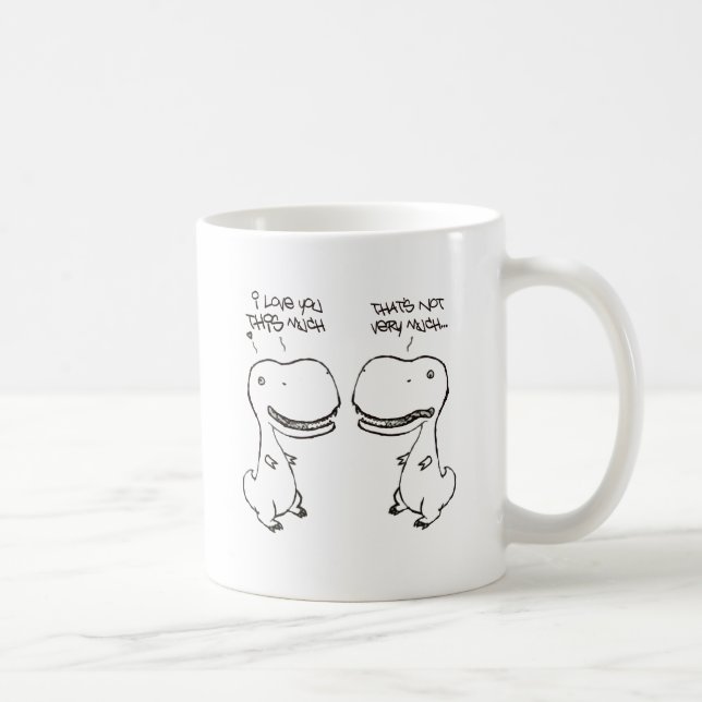 T-rex love coffee mug (Right)