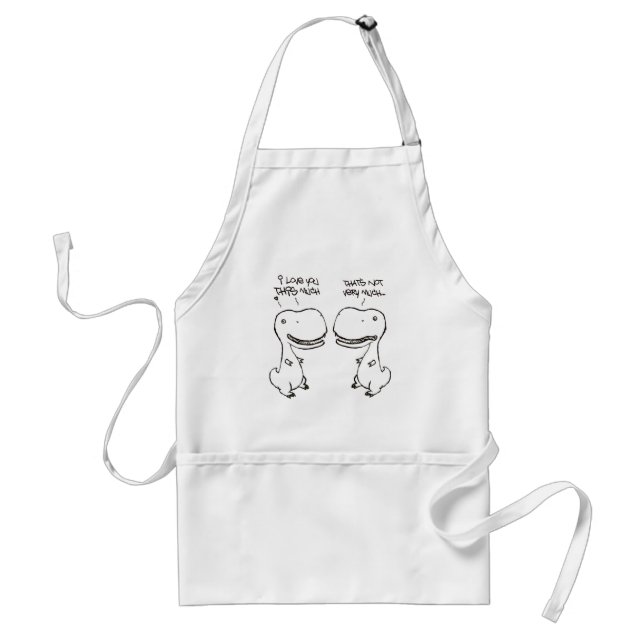 T-rex love standard apron (Front)