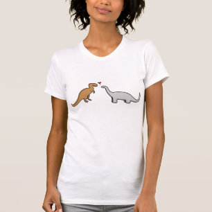 T-Rex Loves Bronto. T-Shirt