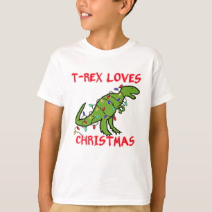 T-Rex Loves Christmas T-Shirt