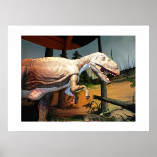 T. rex model poster