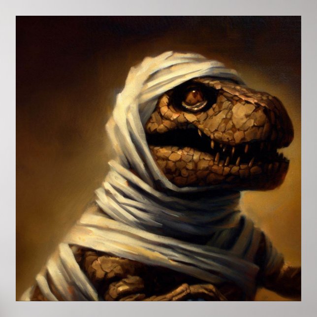 T Rex Mummy Poster (Front)