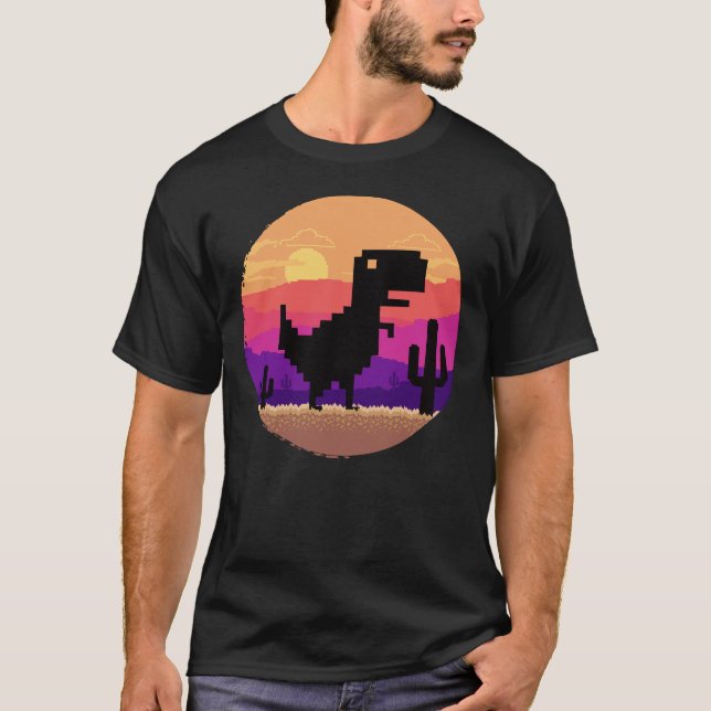 T-rex offline game T-Shirt (Front)
