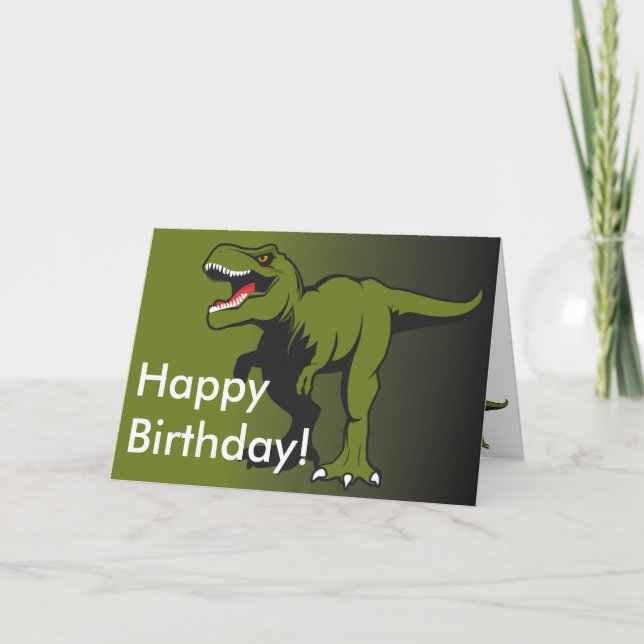 T-Rex Personalised items Card (Front)