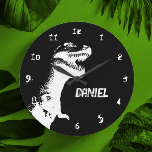  T-Rex Personalised  Large Clock