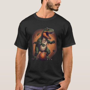 T Rex playing Basketball Coach Dino Trex Rex Sport T-Shirt