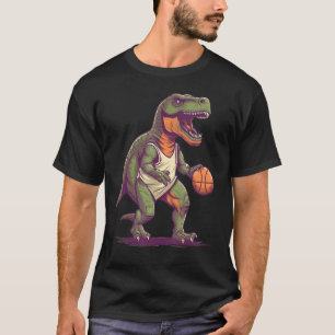 T Rex playing Basketball Coach Dino Trex Rex Sport T-Shirt