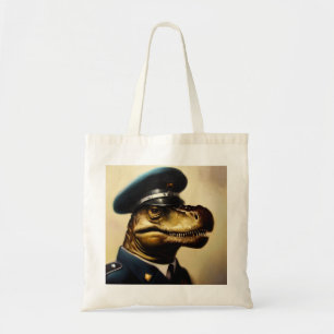 T Rex Policeman Tote Bag