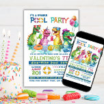 T-Rex Pool Party Birthday Invitation<br><div class="desc">Introducing Our T-Rex Dinosaur Pool Birthday Party Invitation! Ready for instant download and printed format. Step into the Jurassic world with our unique design that showcases four vibrant dinosaurs splashing in a pool, equipped with sunglasses, party hats, balloons, and refreshing drinks.. These invitation perfectly blends pool party fun with a...</div>