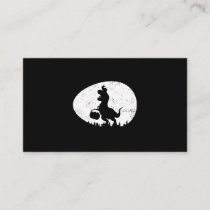 T Rex Rabbit Dinosaur Easter Bunny Egg Boys Kids T Business Card