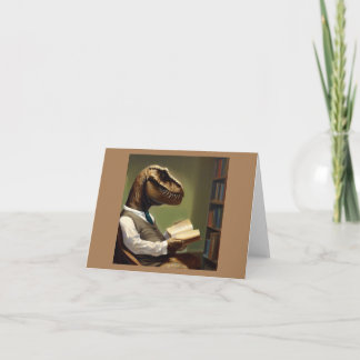 T Rex Reading Card