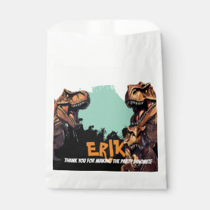 T-Rex Roar Personalised Dinosaur Birthday Favour Bag
