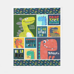 T-Rex Roar Some Dinosaur Fleece Blanket