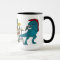 T-Rex Rock Band Coffee Mug